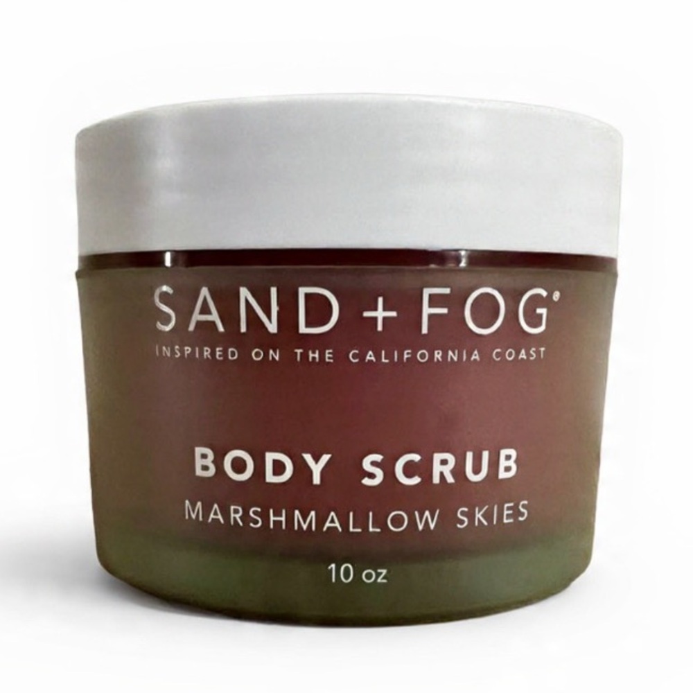 NEW Sand + Fog Body Scrub MARSHMALLOW SKIES 10 oz Exfoliating Sugar Scrub